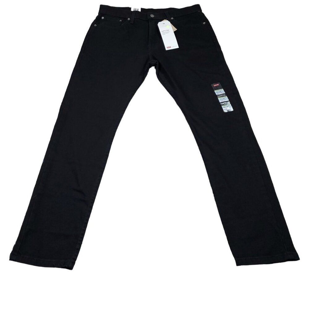 Levi's Flex 512 Slim Taper Men's Size 33 x 30 Stretch Denim Jeans Black 33x30